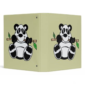 Cartoon Panda binder