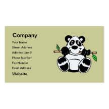 Cartoon Panda Business Card