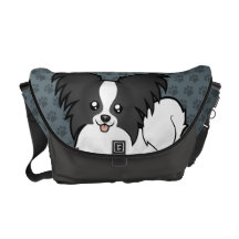 Cartoon Papillon Commuter Bags