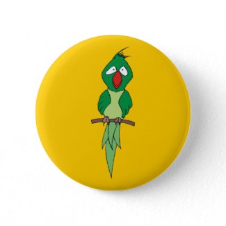 Cartoon Parrot button