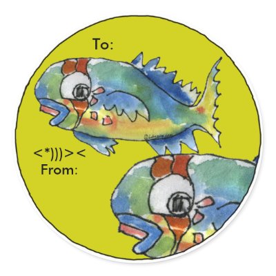 funny fish names. Cartoon Parrot Fish