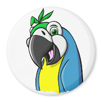Cartoon Parrot magnets