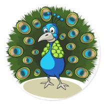 Cartoon Peacock stickers by RandomGames Cartoon Peacock stickers