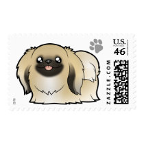 Cartoon Pekeingese (show cut) Stamps