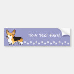Cartoon Pembroke Welsh Corgi Bumper Stickers
