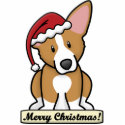 Cartoon Pembroke Welsh Corgi Christmas Ornament photo sculptures by MenagerieMayhem Cartoon Pembroke Welsh Corgi Christmas Ornament photo sculptures