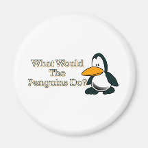 Cartoon Penguin Fridge Magnet