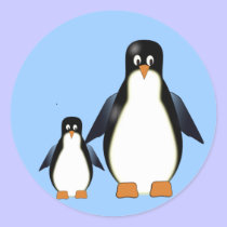 Cartoon Penguin Sticker stickers