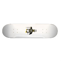 Cartoon Penguin Wearing a Tuxedo Skateboard Decks