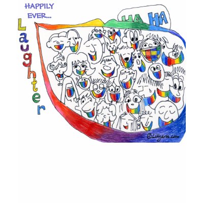 Cartoon People Laughing Funny T-Shirt by zooogle