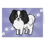 Cartoon Phalene / Japanese Chin Greeting Card