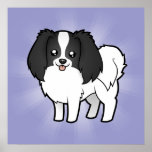 Cartoon Phalene / Japanese Chin Poster