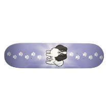 Cartoon Phalene / Japanese Chin Skate Board