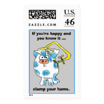 Cartoon Pig 2 Custom Postage Stamps by zooogle Cartoon Pig 2 Custom Postage Stamps