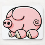 Cartoon Pig Mouse Pads