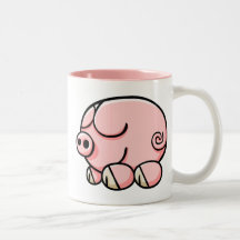 Cartoon Pig Mug