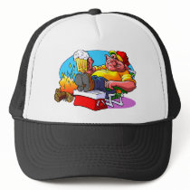 Cartoon Pig Roast hats