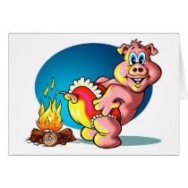 Cartoon Piglet Card