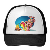 Cartoon Piglet Mesh Hat