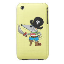 cartoon pirate case-mate iphone 3 case