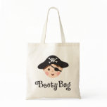 Cartoon pirate diaper bag with text "Booty Bag"