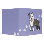 Cartoon Pitbull / American Staffordshire Terrier binders