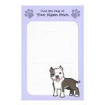 Cartoon Pitbull / American Staffordshire Terrier Stationery Design