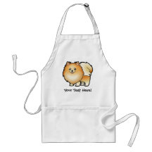 Cartoon Pomeranian Aprons