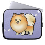 Cartoon Pomeranian Laptop Sleeves
