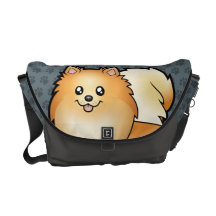 Cartoon Pomeranian Commuter Bag