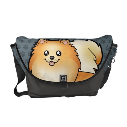 Cartoon Pomeranian Commuter Bag