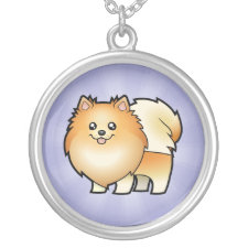 Cartoon Pomeranian necklace