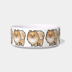 Cartoon Pomeranian petbowl