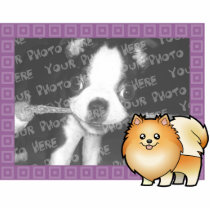 Cartoon Pomeranian Photo Frame Photo Sculptures