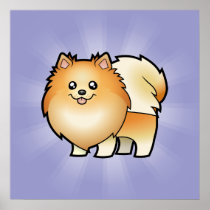 Cartoon Pomeranian Print