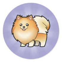 Cartoon Pomeranian Sticker