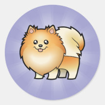 Cartoon Pomeranian Sticker