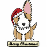 Cartoon Portuguese Podengo Christmas Ornament Acrylic Cut Outs