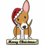 Cartoon Portuguese Podengo Christmas Ornament Cut Outs