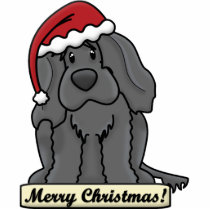 Cartoon Portuguese Water Dog Christmas Ornament photo sculptures by MenagerieMayhem Cartoon Portuguese Water Dog Christmas Ornament photo sculptures