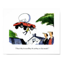 CARtoon print airbag posters