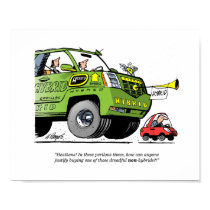 CARtoon print Caddy Hybrid posters