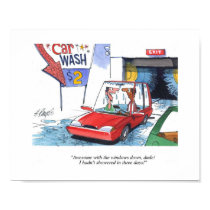 CARtoon print Car Wash posters