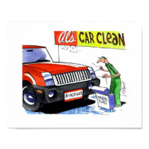 CARtoon print Dental Floss posters