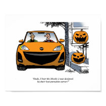 CARtoon print Mazda Pumpkin posters