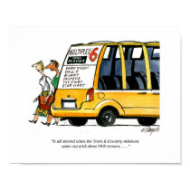 CARtoon print Minivan Multiplex posters