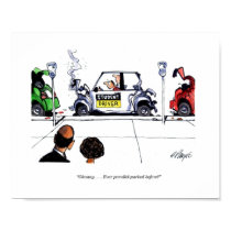 CARtoon print Parallel Park posters