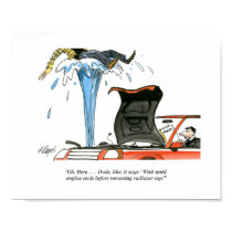 CARtoon print Radiator Cap posters