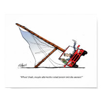 CARtoon print Wind Power posters