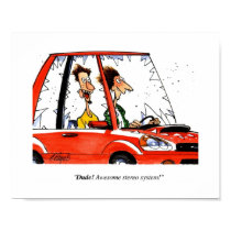CARtoon print Window Dudes posters